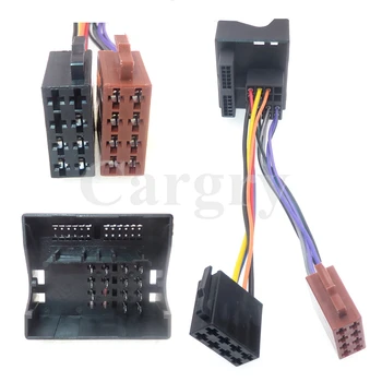 1 Set راديو السيارة ISO محولات السيارات ستيريو محول ذكر إلى أنثى محول ل فوكس فورد VW 962191-1 963121-1 357035447A 962189-1
