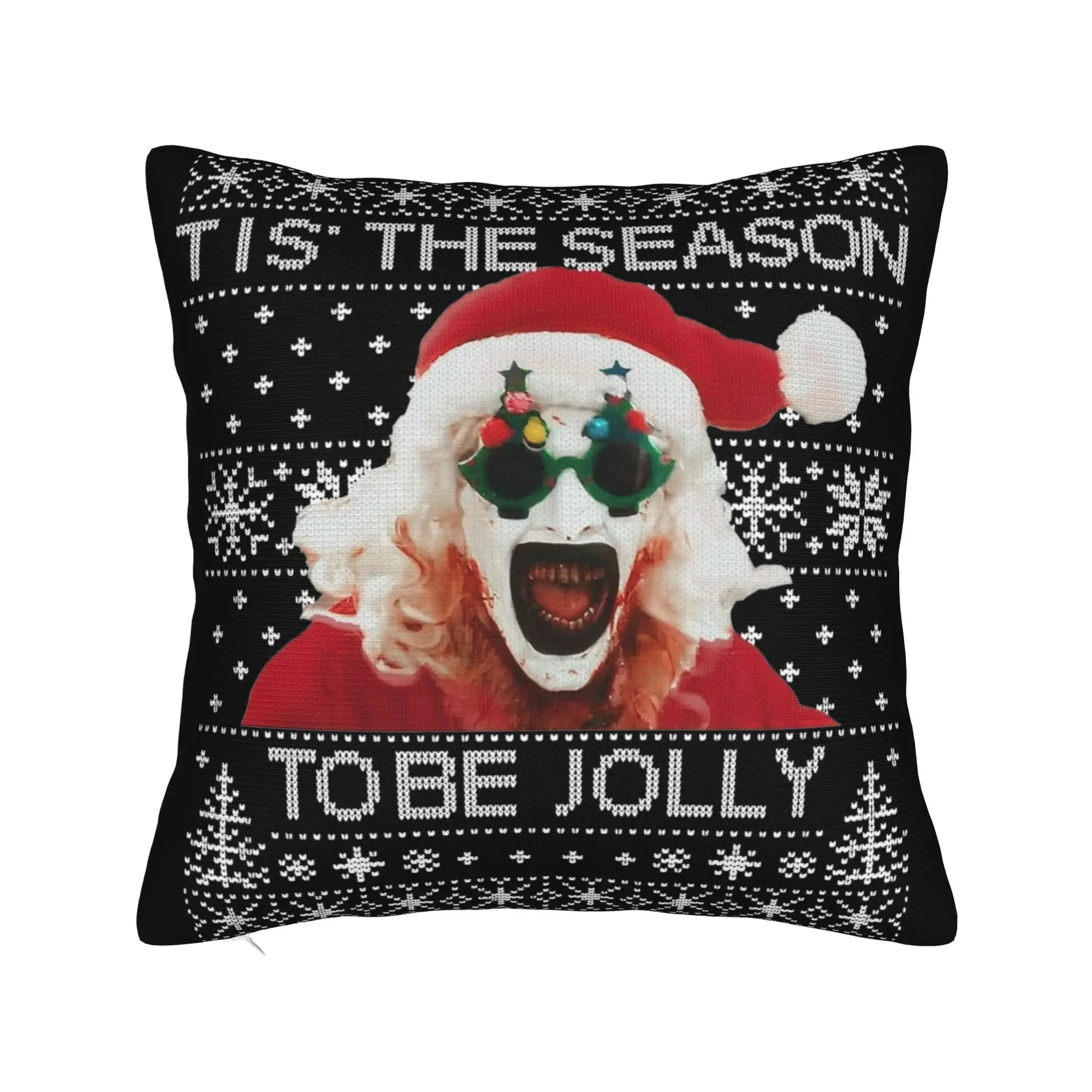 Terrifiers Art The Clown Pillowcase Soft Cushion Cover Decoration Halloween Pillow Case Cover Home Zippered