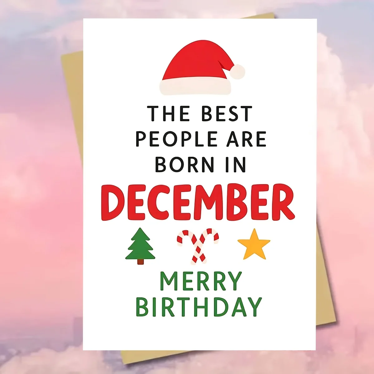 Encouraging Christmas Greeting Card: 