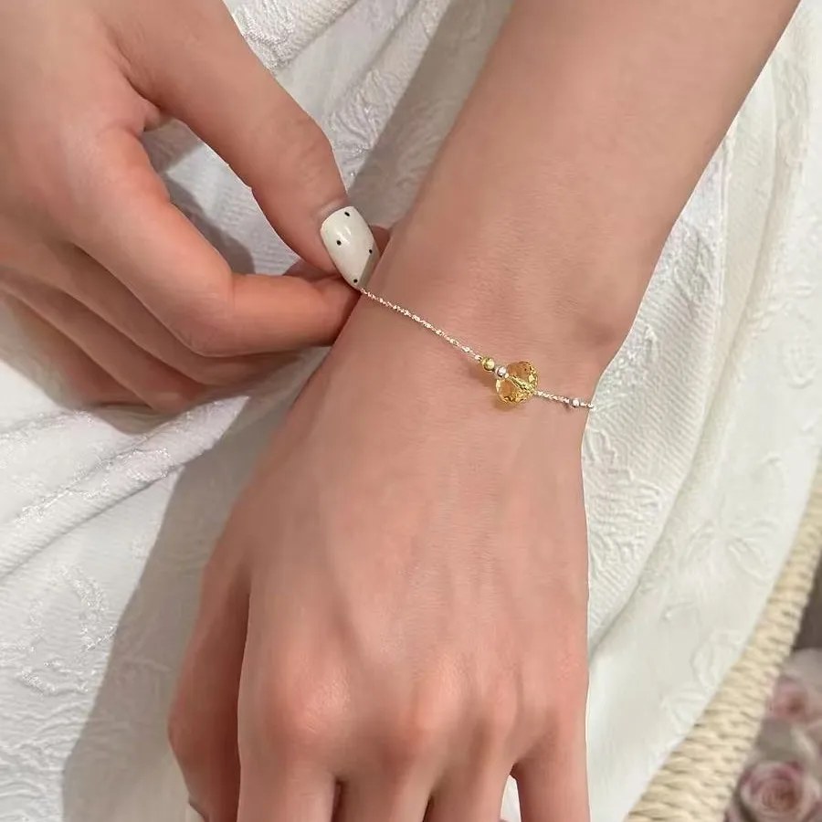 New 925 Sterling Silver Round Bead Bracelet Personality Charm Simple Style Woman Bracelet Birthday Party Gift Exquisite Jewelry