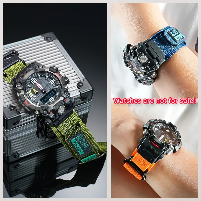 Cinturino in tela traspirante per Casio 5678 Big Mud King II GWG-2000 GWG-2040 cinturino in tela di nylon da uomo braccialetto impermeabile