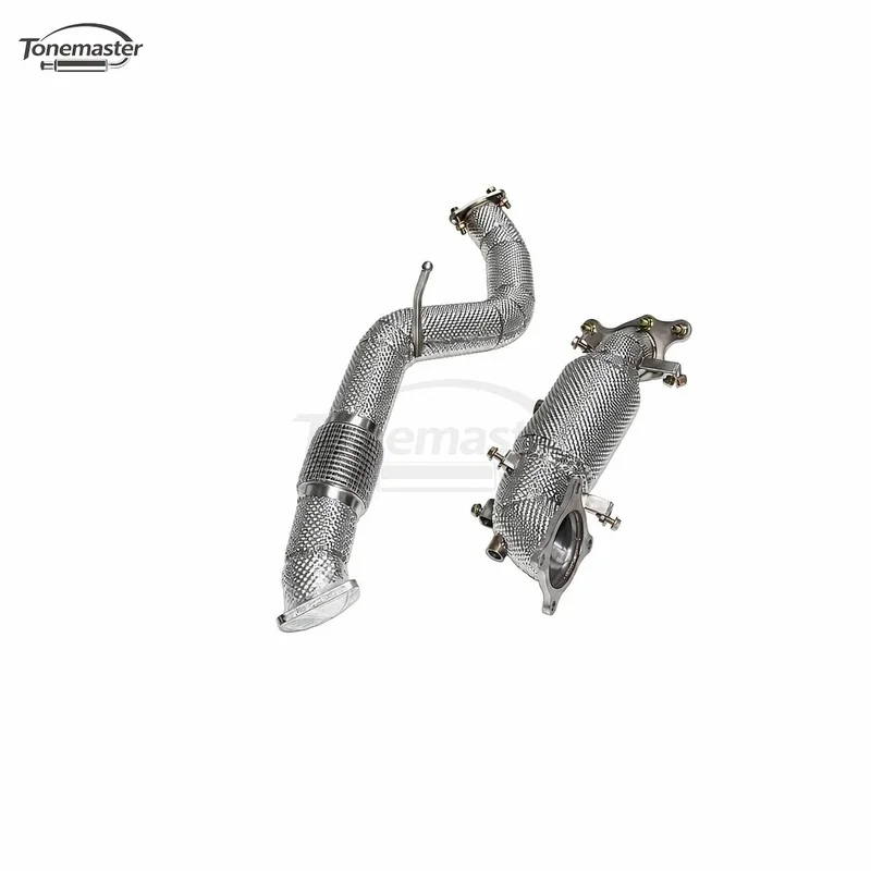 304 Stainless Steel for Acura TLX 2.0T UB5 K20C6 SH-AWD 1.5 mm Thick Wall Tube Exhaust Pipe with Insulation 2021-2025