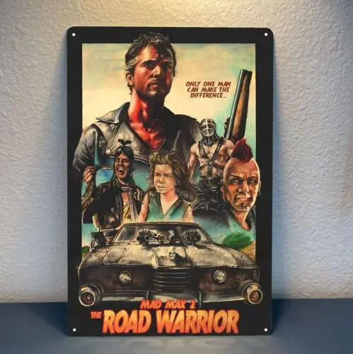 Mad Max 2 The Road Movie Metallposter Blechschild 20x30cm-Aluminium