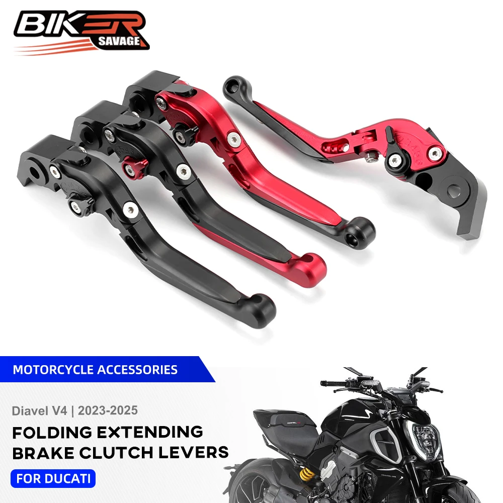 

Складной рычаг тормозной муфты для Ducati Diavel V4 2023 2024 2025, аксессуары для мотоциклов, регулируемые выдвижные передние ручки сцепления