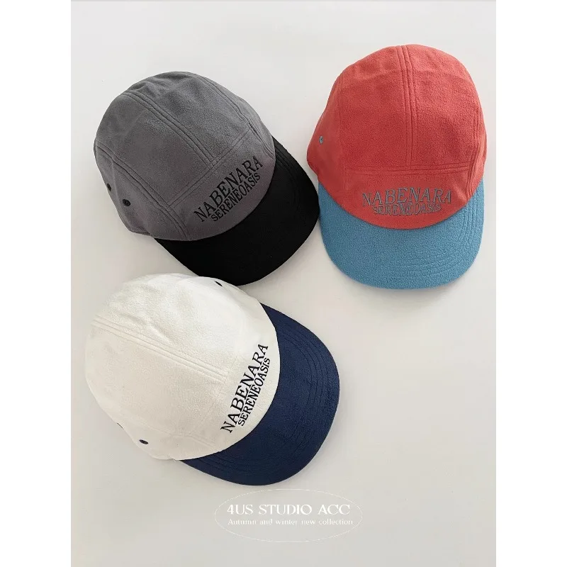 الرجعية المتخصصة المتناقضة اللون 5-لوحة قبعات البيسبول للنساء الخريف الشتاء الصوف الدافئة تنوعا شقة الحواف الهيب هوب القبعات الرجال