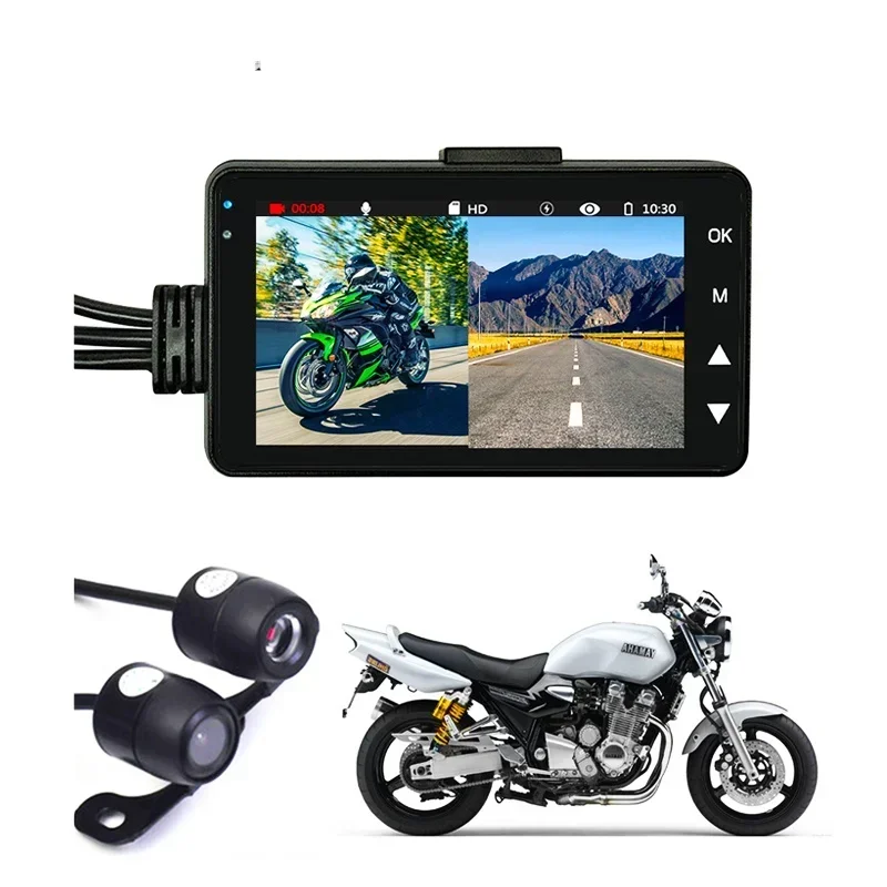 

Motorcycle Camera DVR Motor KY-MT18 Dash Cam Special Dual-track Front Rear Recorder night vision G-sensor Motorcycle black box