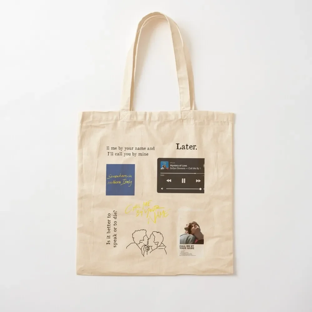 

Call me by your name sticker pack Tote Bag shopping trolley bag Gift bags Tote Bag