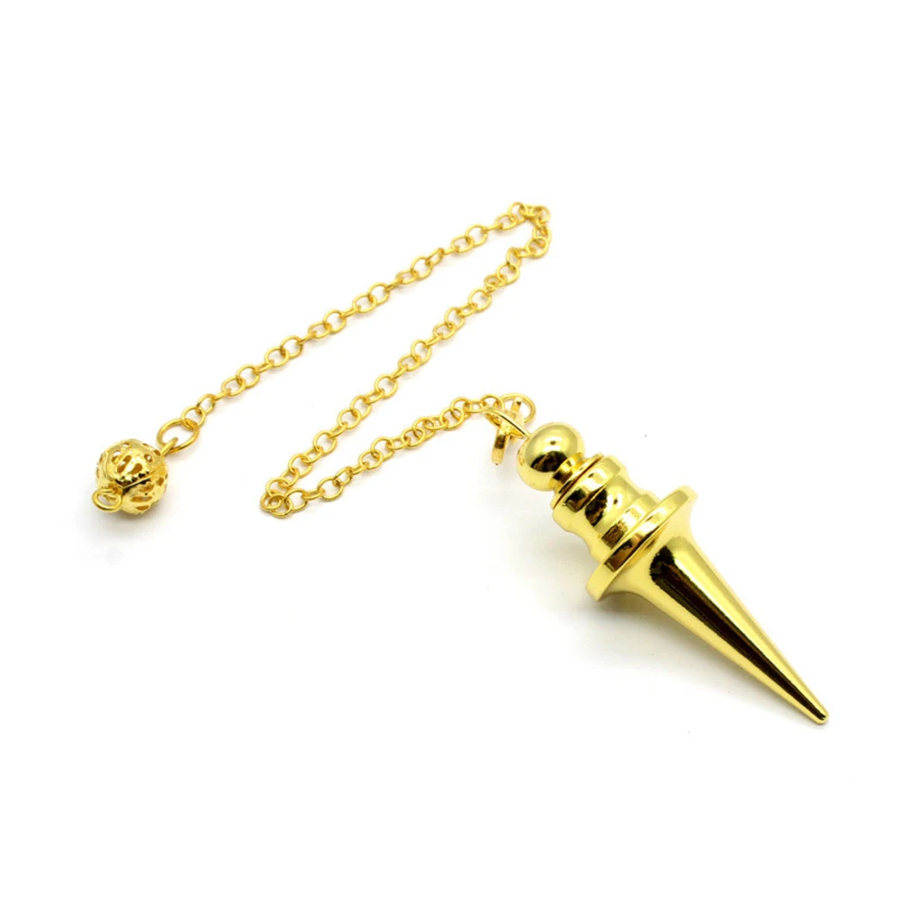 Gold Metal Dowsing Rod Pendant Divination Tool For Water Finding Mineral Detection And Energy Locating Spiritual Accessories
