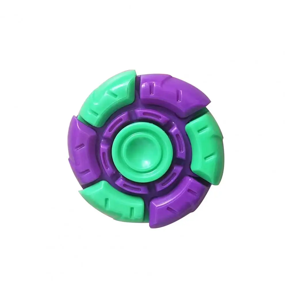 Portatile Fidget Spinner plastica colorata Fidget Spinner giocattolo tascabile sollievo per adulti adolescenti Anti-ansia Stress per i viaggi