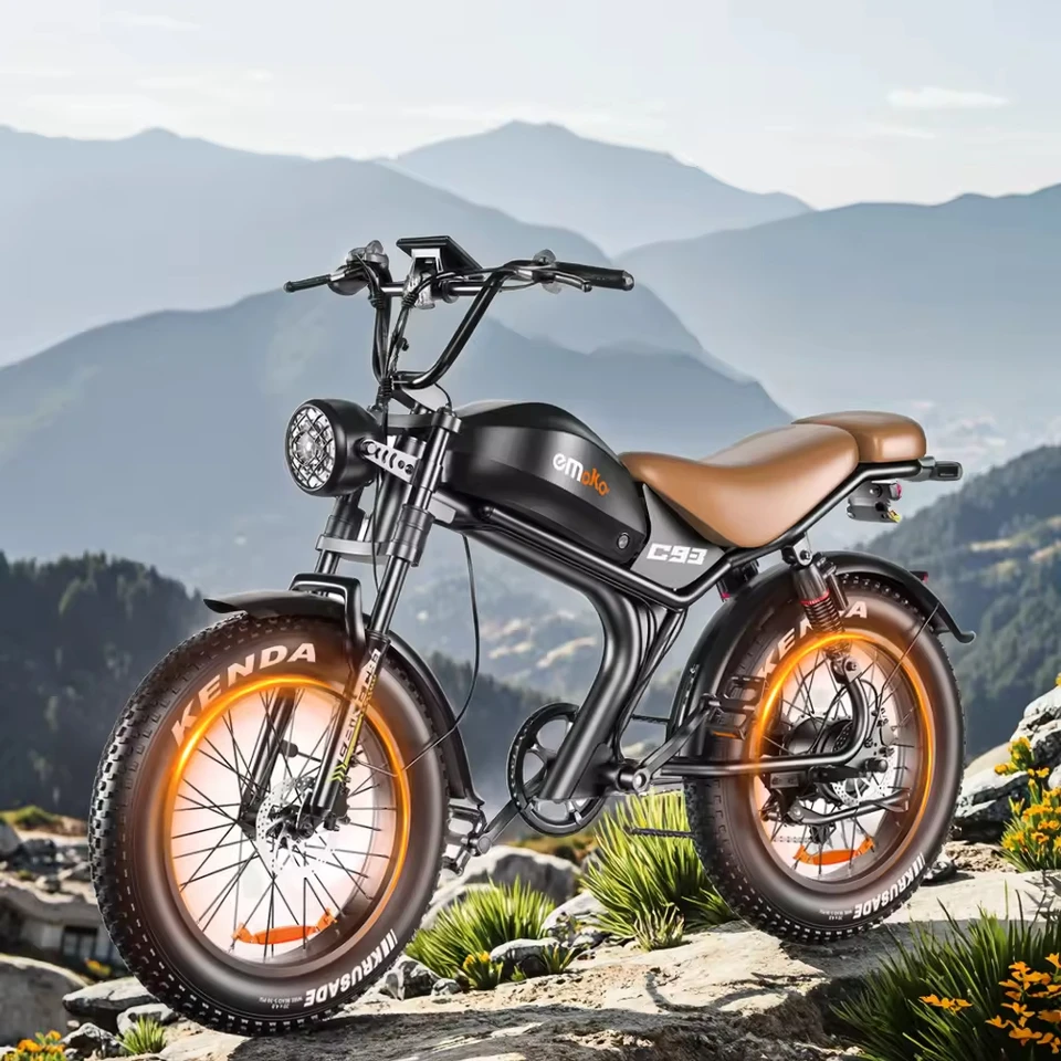 Adult Electric Bike C93 2000W Motor 48V23Ah Battery Dual Hydraulic Break E-Bike Max Speed 55km/h Aluminum Alloy Electric Bicycle image 11