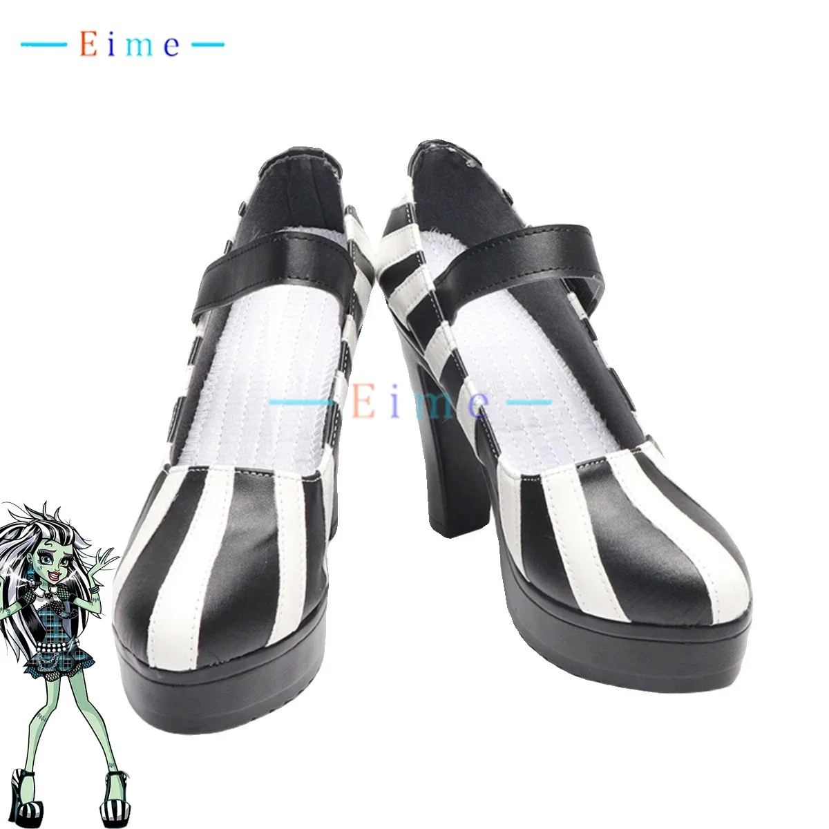 Frankie Stein Cosplay Schuhe Halloween Karneval Stiefel Pu Schuhe Cosplay Requisiten nach Maß