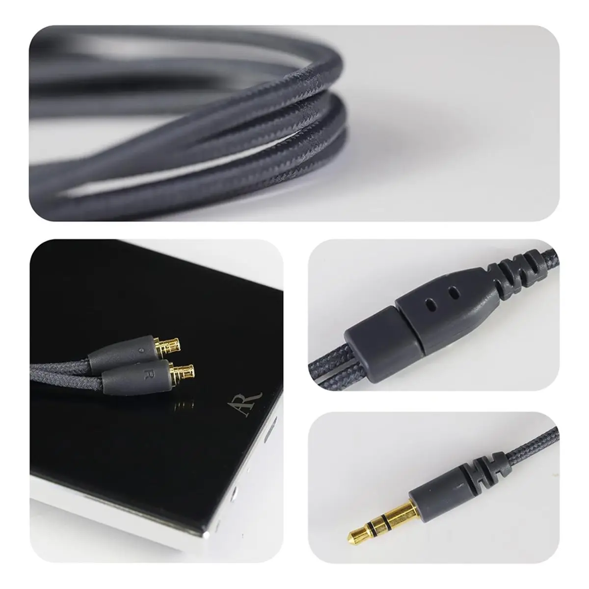 

MYdaY- A2DC Replacement Earphone Cable for Audio-Technica CKR100iS/CKS1100/CKS1100iS/ATH-CM2000Ti/ATH-E70 ATH-E50/ATH-LS50