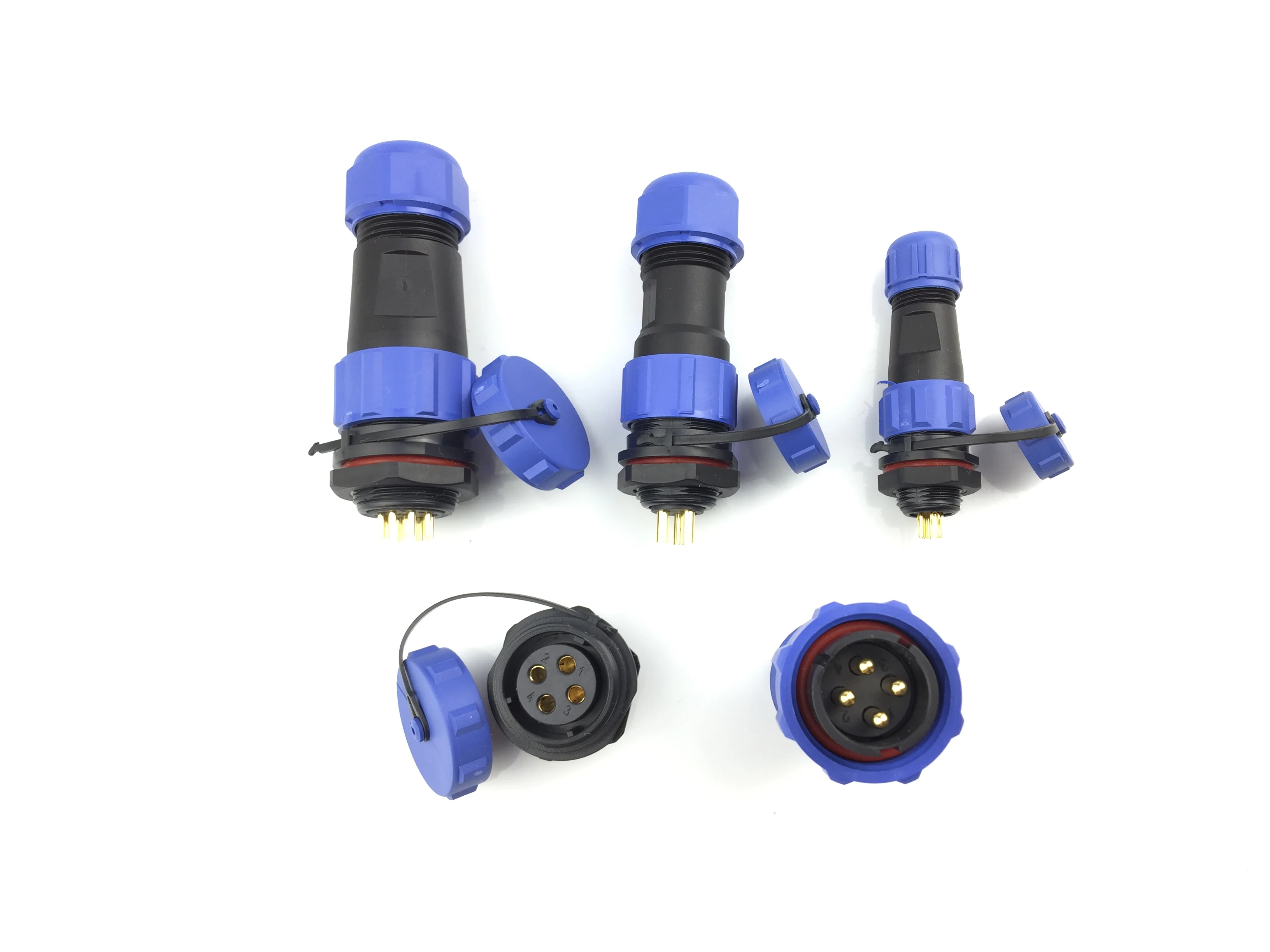 SP13 SP16 SP17 SP20 SP21 2PIN-12PIN Nut Mount Waterproof Aviation Connectors Plug Socket IP68 Electrical Cable Wire Connector