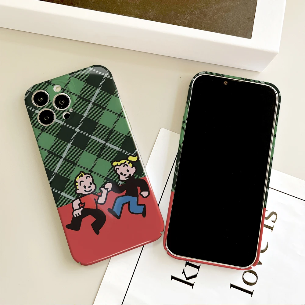 Cute O-OSAMU G-GOODS Phone Case For IPhone 16 15 14 13 12 11 Plus Pro Max Mini Glossy HD Hard Cover Film Shell