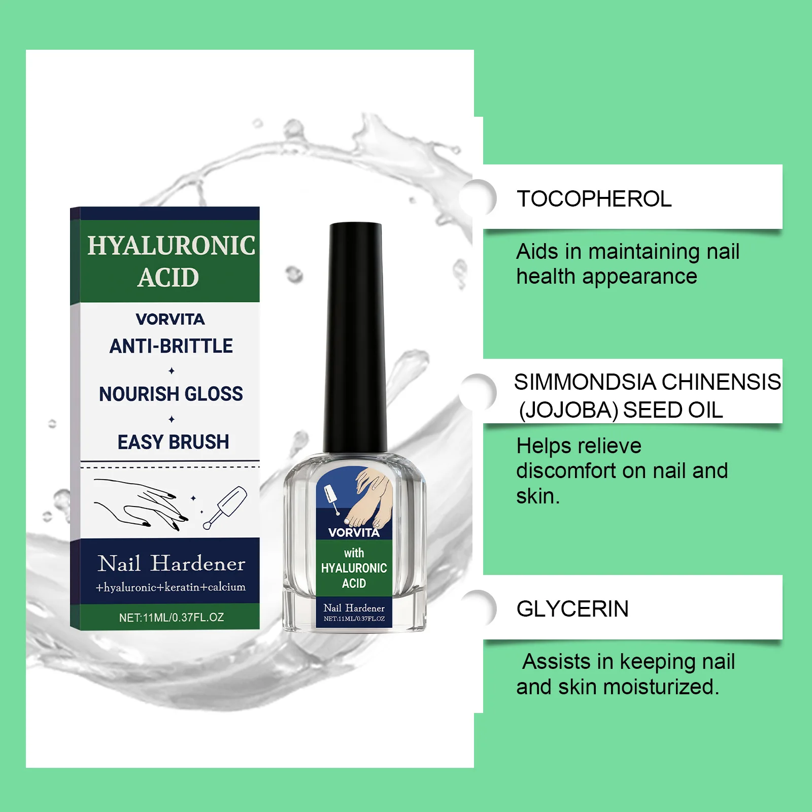 น้ำมันบำรุงเล็บ ซ่อมแซมหนังกำพร้า บำรุงเล็บแตก ซ่อมแซมเล็บด้วยเซรั่ม ซึมซาบเร็ว บำรุงเล็บแข็ง แห้ง บำรุงหนังกำพร้า สำหรับทำเล็บ