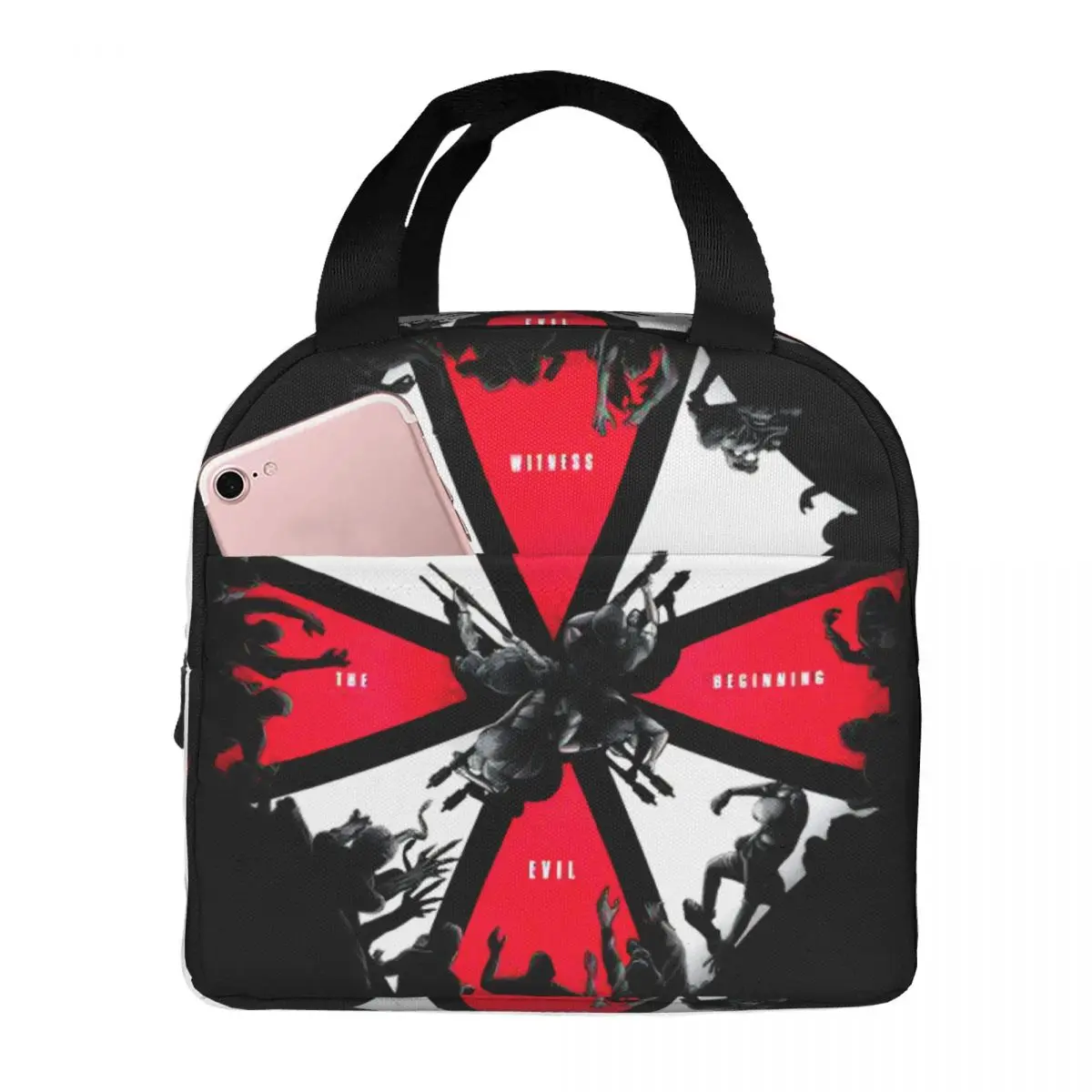 Umbrella Resident Evils Game Portable Lunch Boxes Women Waterproof Thermal Cooler Food Insulated Lunch Bag For School Office