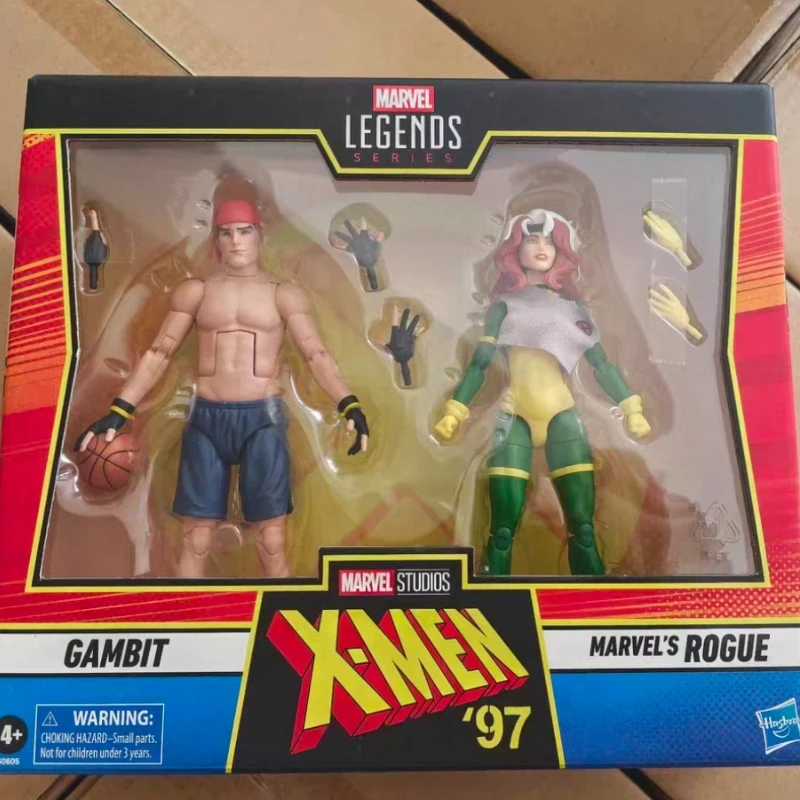 Marvel Legends Rogue & Gambit 6-Inch Action Figure Set Collectible Model Toy Birthday Gift Anime Peripheral Desktop Ornament view 6
