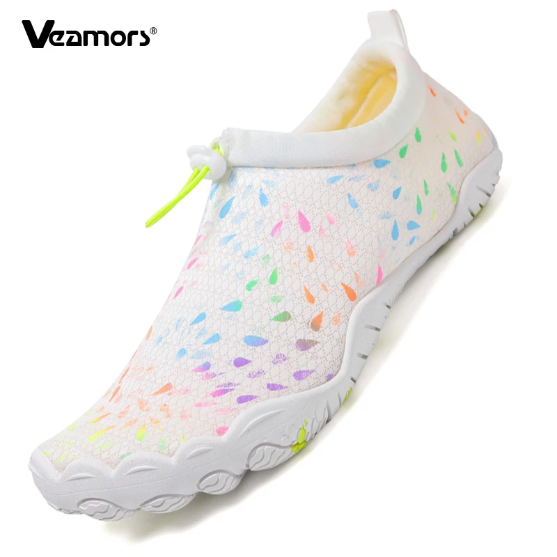 

Adult Slip-on Beach Water Shoes Quick Dry Summer Swimming Aqua Shoes Anti-slip Seaside Wading Shoes for Diving Boating Fishing