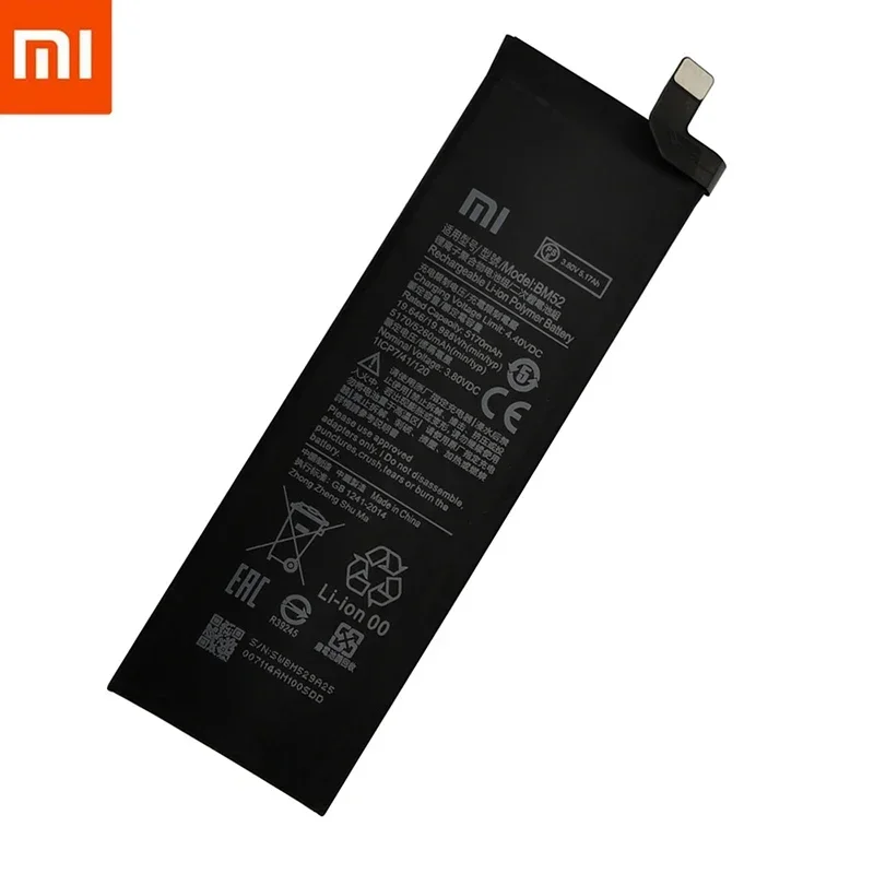 2024 Years New Original Battery BM52 For Xiaomi Mi Note 10 Lite /Mi Note 10 Pro / CC9pro CC9 Pro 5260mAh Batteries Fast Shipping