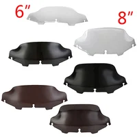 Parabrisas de motocicleta de 8 ""y 6"" para Harley Touring Electra Glide FLHT FLHTCU Ultra clásico CVO Street Glide FLHX FLHTK 1996-2013