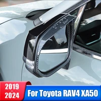 Para Toyota RAV4 XA50 2019 2020 2021 2022 2023 2024 espejo retrovisor híbrido de coche impermeable ceja Protector de lluvia cubierta Accesorios