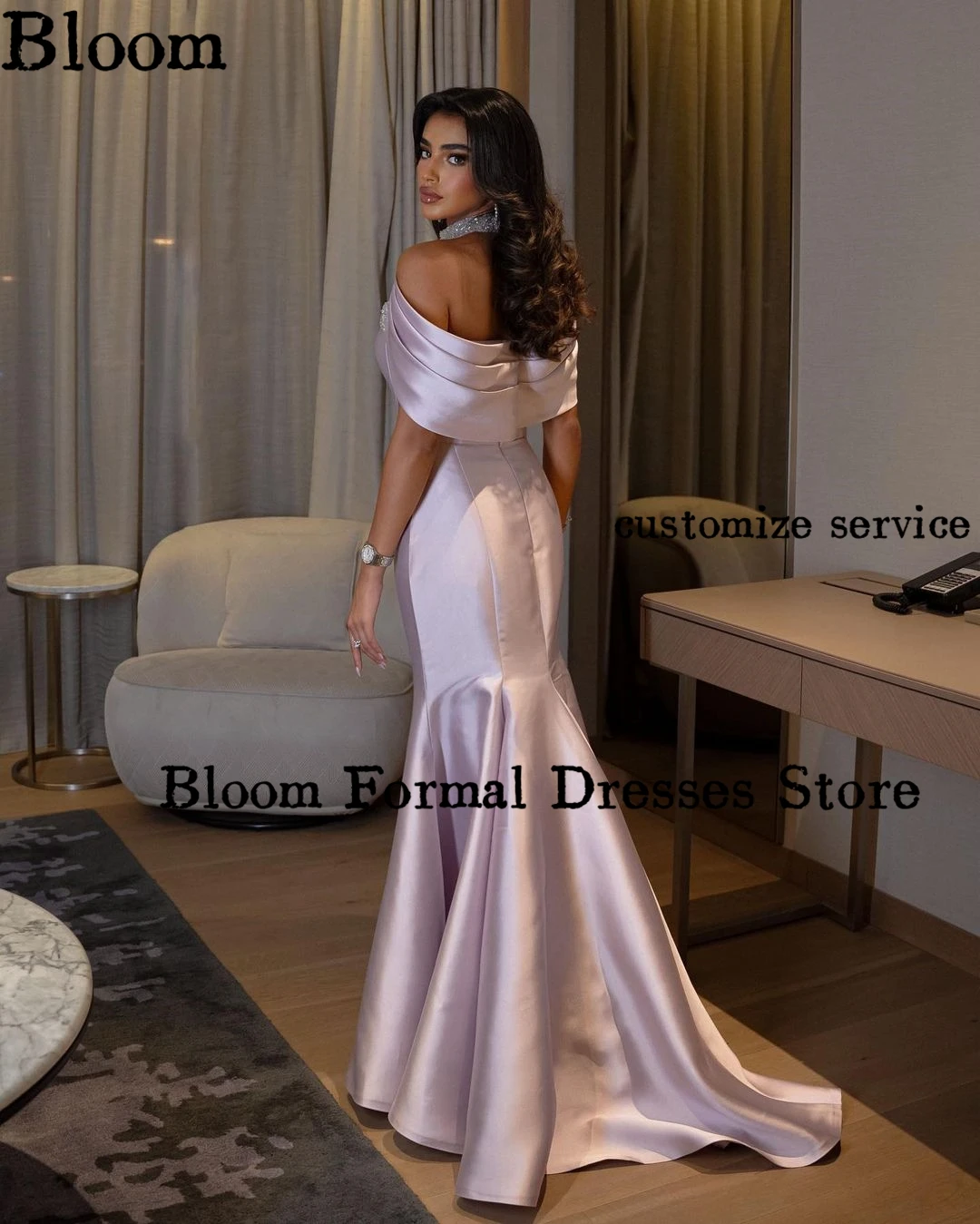 Vestidos de noite sem costas com lantejoulas e miçangas, até o chão, vestido de sereia recortado, vestido formal para o baile, festa de casamento, cabeçada