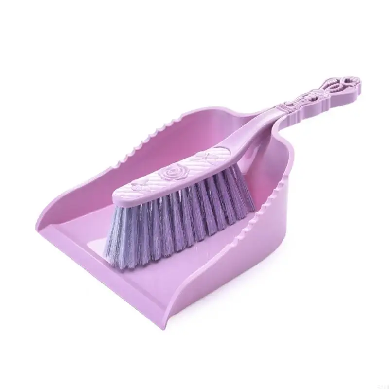 Desktop Cleaning Set Small Broom And Contoured Dustpan Quick Debris Removal Tool 