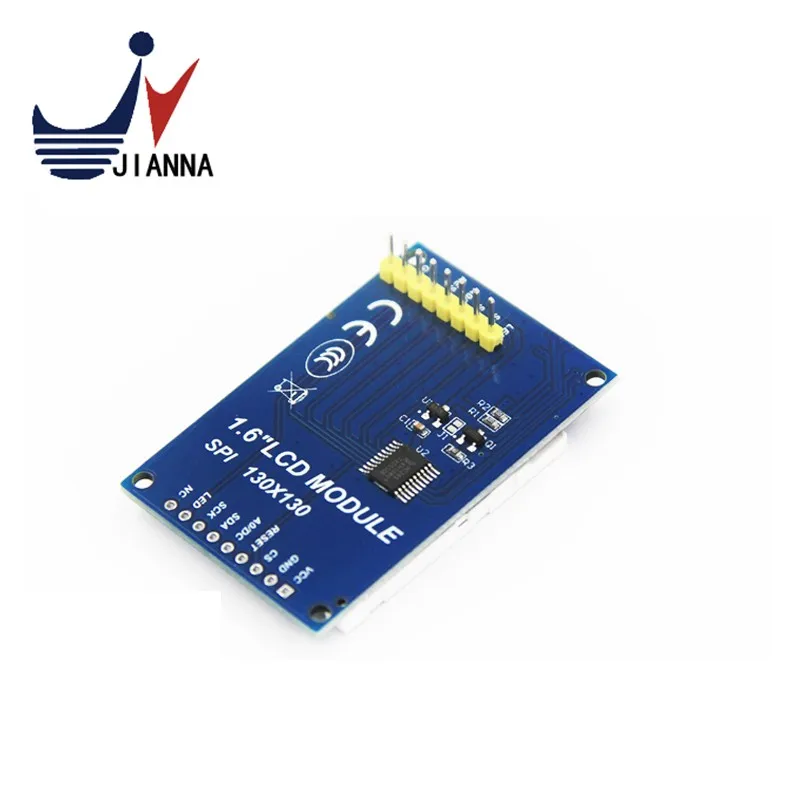1.6 Inch OLED 1.6 TFT IPS OLED Transflective Display Module LCD Display DIY SPI Serial Port 130*130 Communicate for Arduino