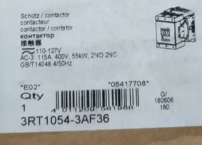 Brand New Spot Stock Products 3RT1054-6AF36 Brand New Technical Support Available 3RT1054 6AF36 Fast Delivey