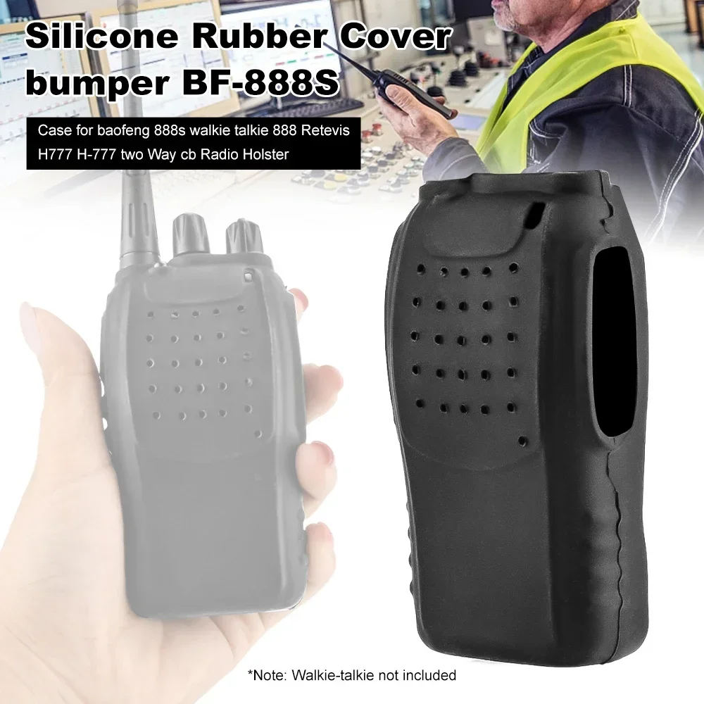 New Handheld Two Way Radio Rubber Silicone Case Holster for Retevis H777 for Baofeng BF-888s for Pofung 888s Walkie Talkie