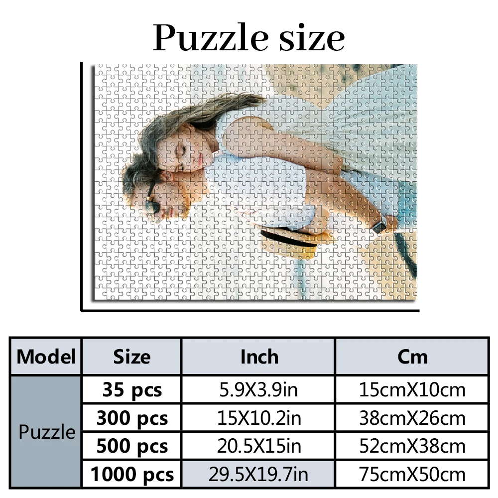 Puzzle photo personnalisé, couple personnalisé sur la plage, cadeau d'anniversaire, décoration de chambre, cadeaux exquis