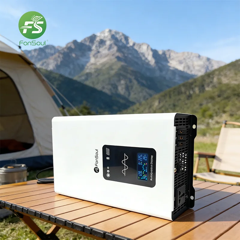 Inversor de Onda Sinusoidal Pura de 800W, DC 12V a AC 220V, Convertidor de Energía Solar Portátil para Auto, RV, Camping, Inversor Onda Sinusoidal Pura Гибри