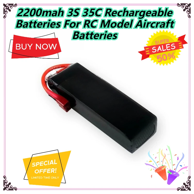 

2200mah 3S 35C Rechargeable Batteries For RC Model Aircraft Batteries