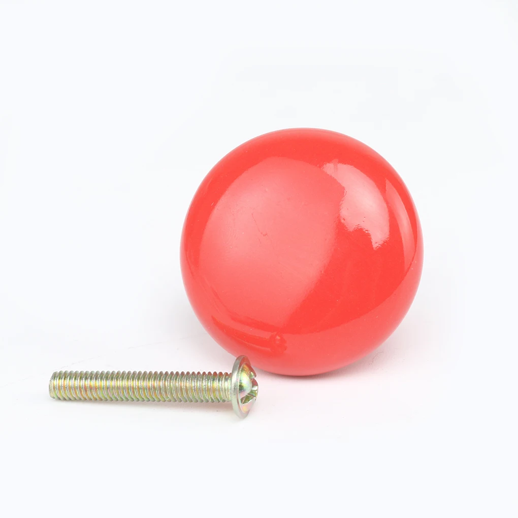 Colorful Ceramics Button Shape Round Handles Pull Knobs for Cabinet Cupboard Wardrobe Drawer Closet Door