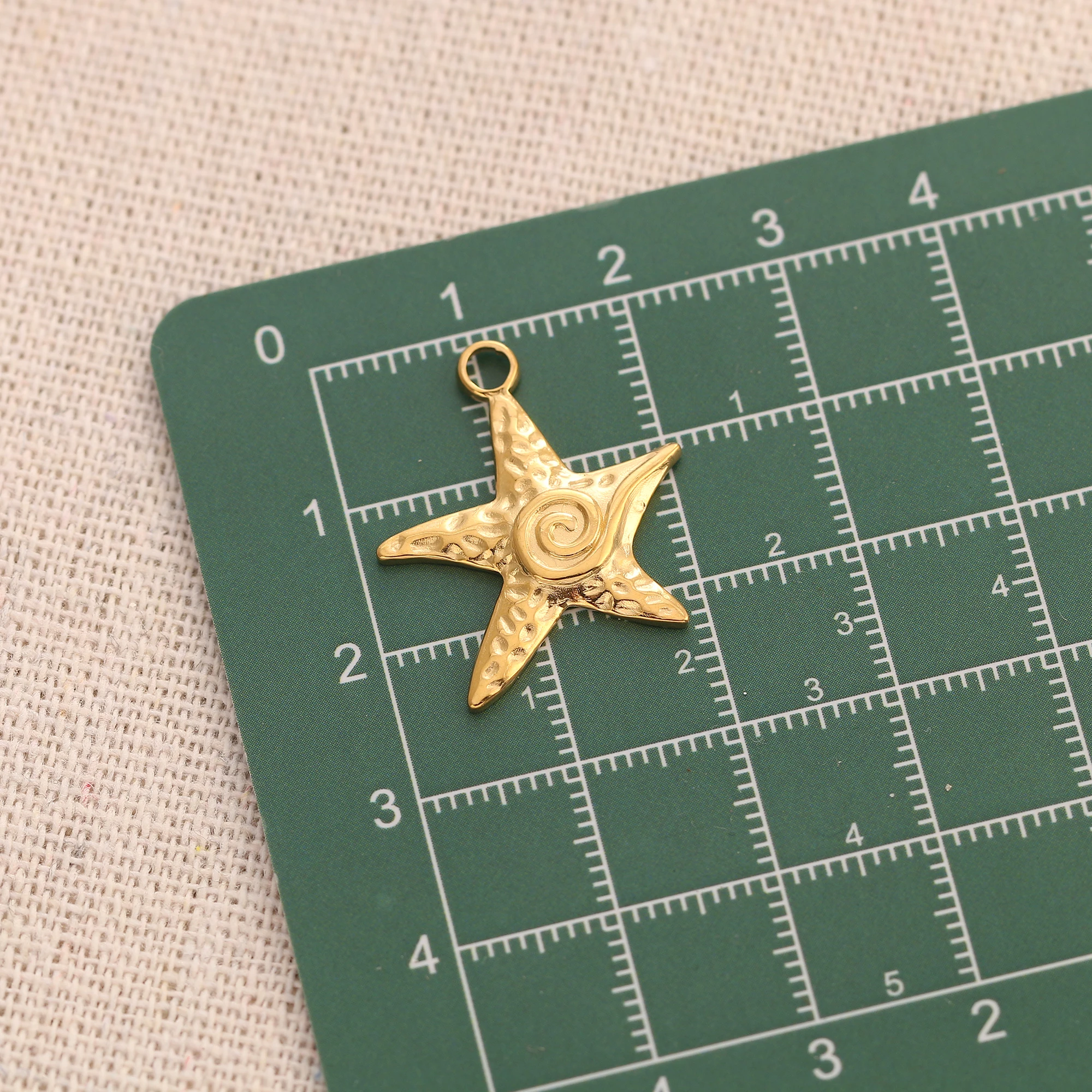 3PCS Stainless Steel Charms Ocean Series Animal Starfish Pendant Fit Original Bracelet Necklace DIY Jewelry Making Accessories