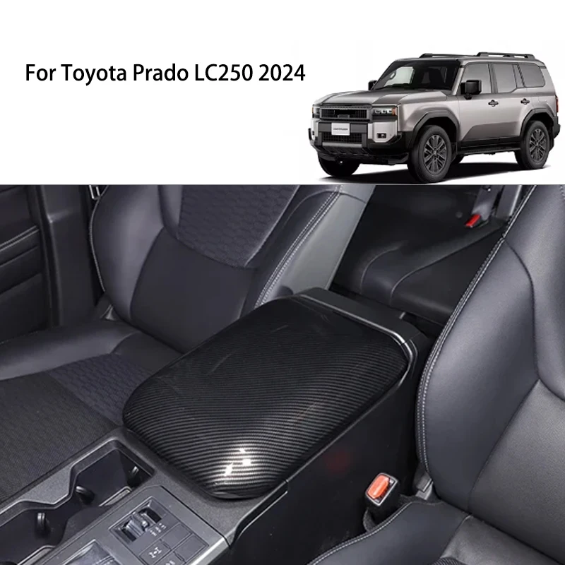 

For Toyota Prado 2024+ Armrest Box Cover Modified Storage Box Armrest Protection Panel Decoration Accessories
