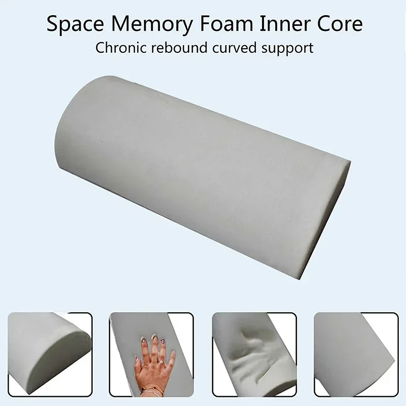 New Jade Tourmaline Massage Pillow with Heating Far Infrared Heated Massage Bolster Neck Pillow for Cervical Spine Pain Relief