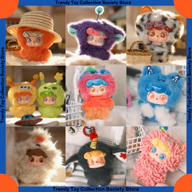 

Qiou Chao Le Q Bao Radio Wave Club Series Mini Plush Pendant Blind Box Vinyl Trendy Toy Doll Figure-Piece Festival Gift