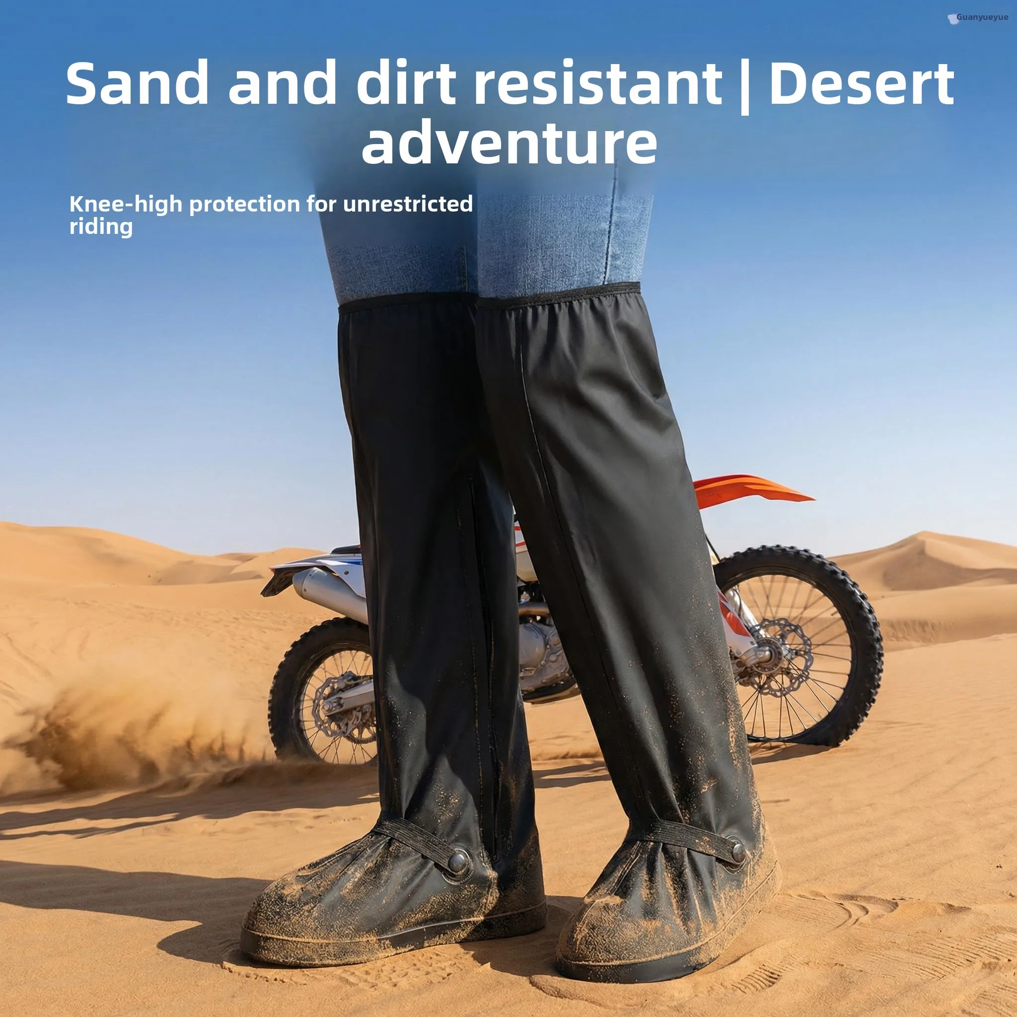 desert-trekking-high-tube-shoe-covers-anti-sand-thickened-wear-resistant-outdoor-travel-dustproof-equipment-for-men-and-women