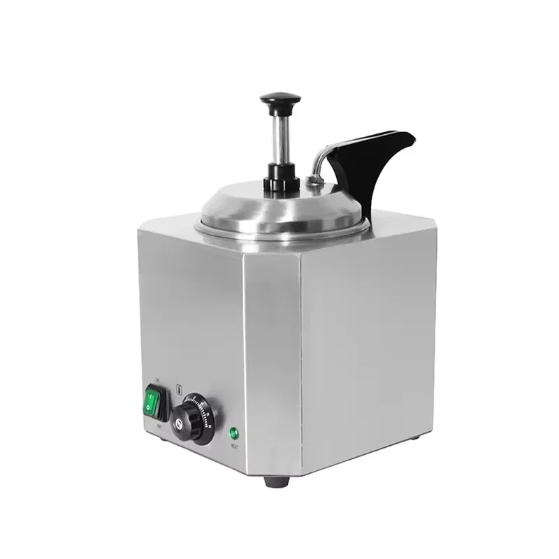 2L Electric Gravy Warmer Stainless Steel Sauce Dispenser Pump 220V Commercial Kitchen Equipment for Restaurant Fast Food Use