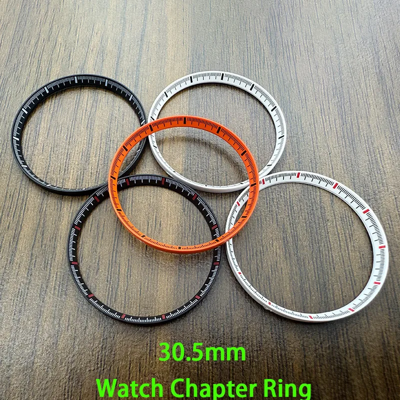 

30.5mm*27.5mm SKX007 SKX009 SRPD GMT Watch Plastics Chapter Ring For SKX007 SKX009 NH35 NH36 Movement Watch case Parts Mods