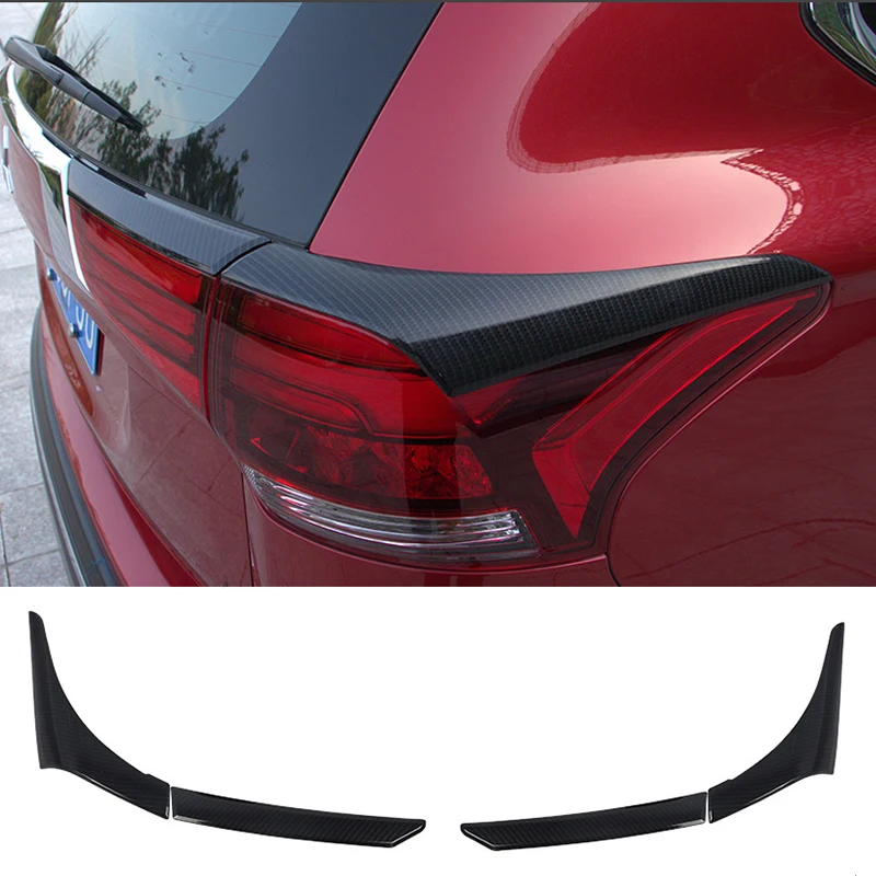 ABS Chrome Accessories For Mitsubishi Outlander 2016 2017 2018 Rear Tail Lights Lamp Eyelid Eyebrow Molding Cover Kit Trim 4PCS