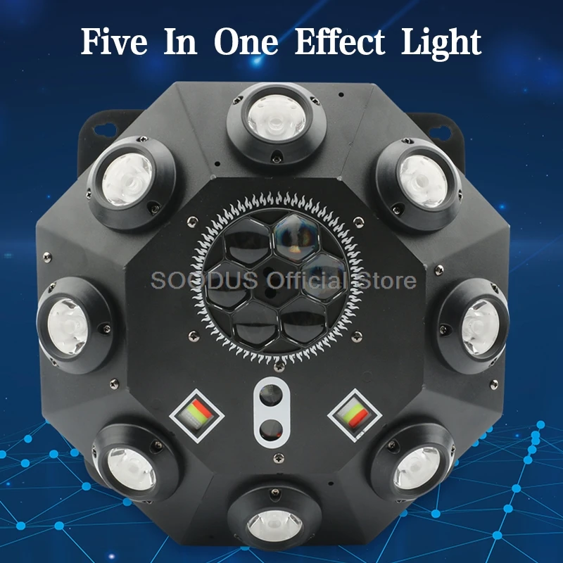 5 In 1 Led Strobe Beam Light DMX512 Control Strobe Bee-eye Effect Light For DJ Disco Family Party Bar DJ Outdoor Performance