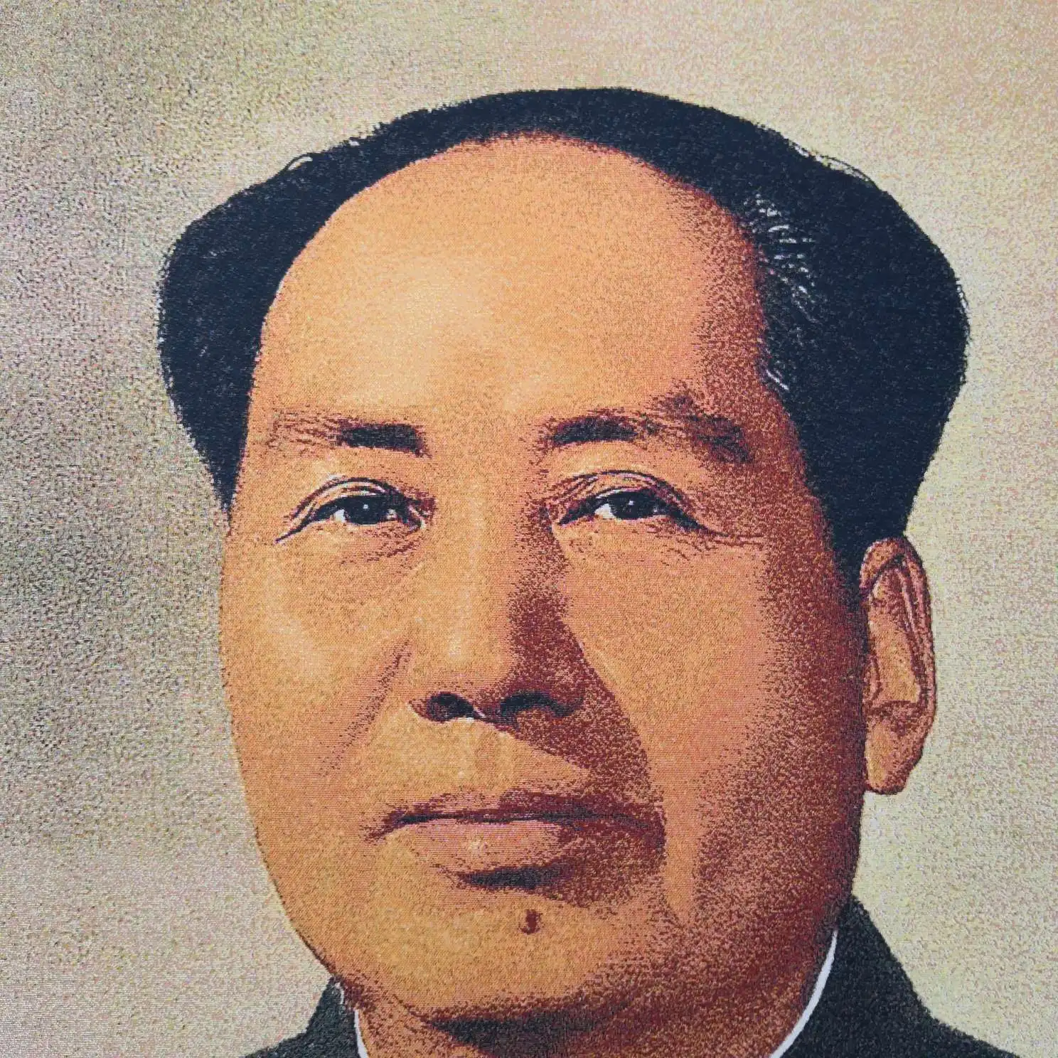 Chairman Mao New China leader Embroidery portrait Living room decorative paintings Silk brocade murals Crafts