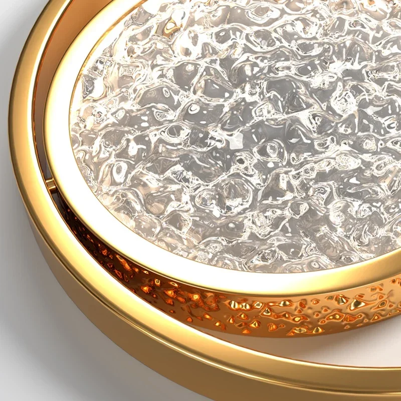 

Villa Deluxe Minimalist LED Chandelier Stair Bar Model Room Kitchen Dining Art Living Lamp Ring Lighting