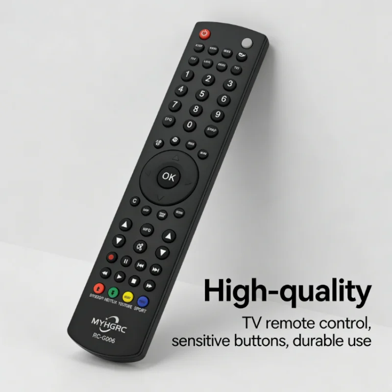 

No Programming RC-G006 TV Remote, Universal for Most Smart TVs, Dedicated Streaming Buttons
