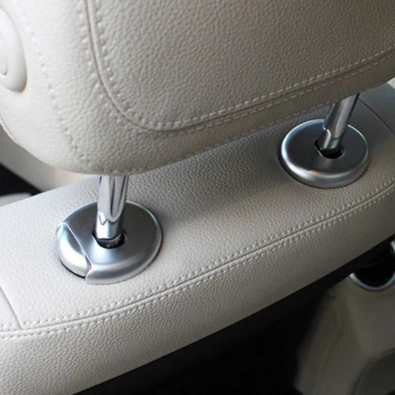 Car Head Rest Adjust Button Cover Trim Seat Headrest Release Button Decal Car Gadgets For Mercedes Benz C Class W205 2015-2021