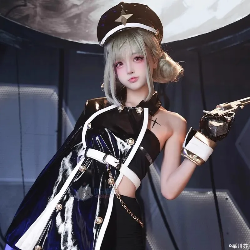 Anime Araga Kiwi Cosplay Costume - Magical Girls Gushing over Fashion Lovely Dress for Halloween Party Role Play with Wig Prop