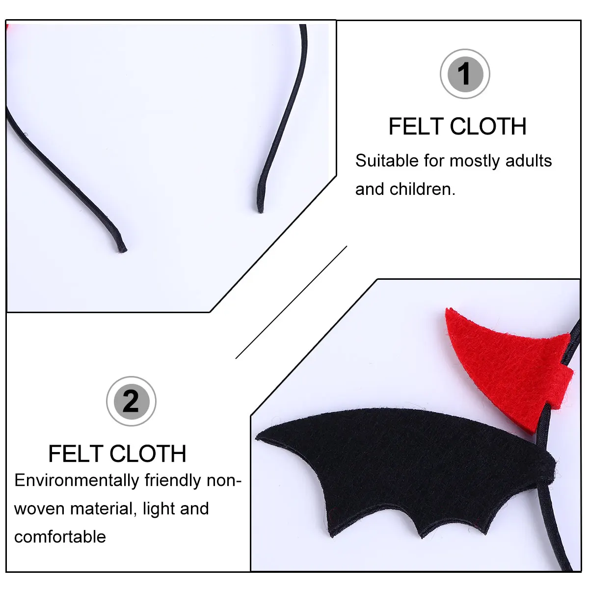 

Creative Horn Hair Band Halloween Party Costume Accessory for Kids Adults Festival Wear Comfortable Easy Use Perfect Eye