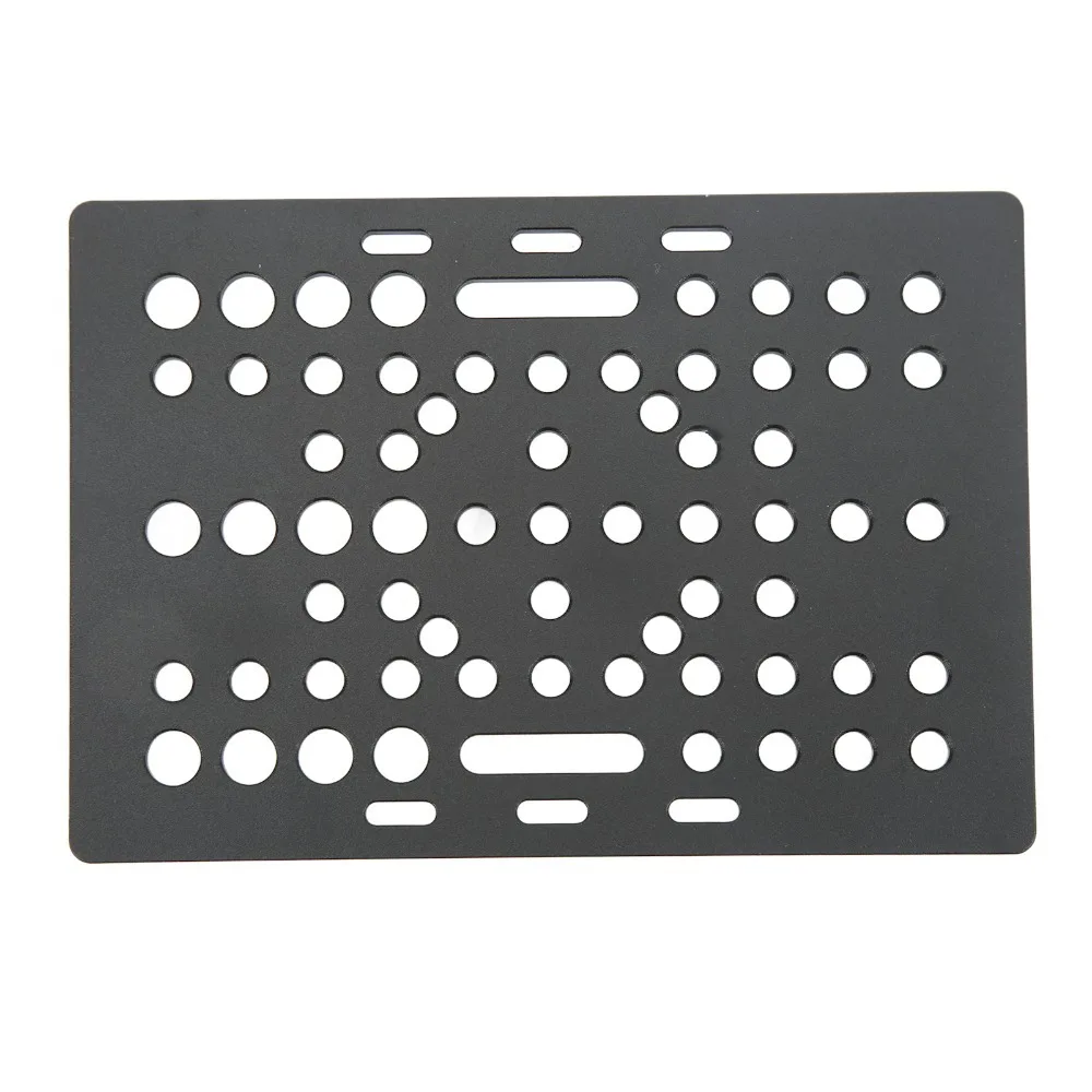 High Strength Gantry Board Aluminum Material Black Anodized Gantry Plate Milling Machine Compatible Universal Guide CNC Machine
